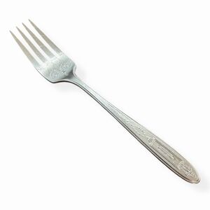 Oneida Community 1921 Silverplate Grosvenor Dinner‎ Fork Engraved